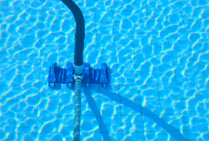 This is a picture of a vacuum head cleaning a pool in Amarillo, Texas.